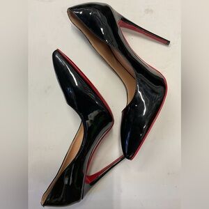 Elegant Black and Red Stiletto Heels